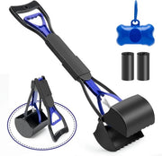 Scopa per Cane e Gatto - Manico - 60 cm - Blu - Sostenibile