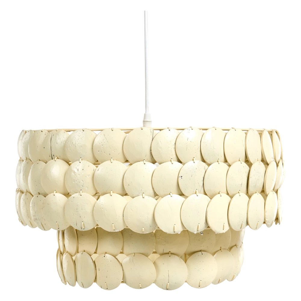 Lampadario Luce Beige Coco Shells Lampada a sospensione Stile Boho