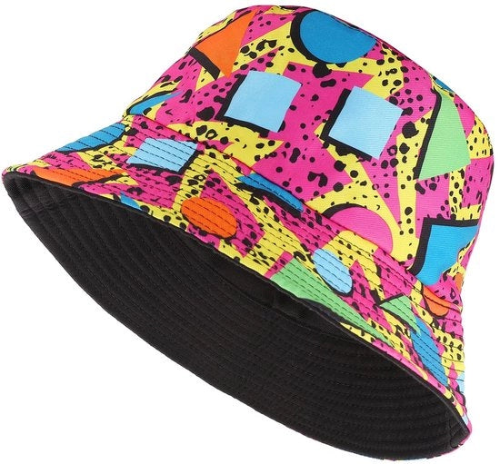Cappello da Baseball Multicolore - Omkeerbaar - Polyester - Altezza Cappello 58 cm - Cappello a Sacchetto