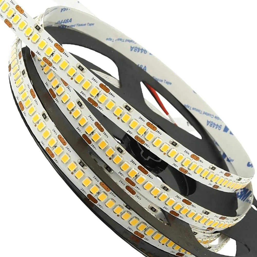 Trade Shop - Strip Led Striscia 600 Leds/m 12v 24w/m Lunghezza 5 Mt 2400 Lumen Senza Guaina -