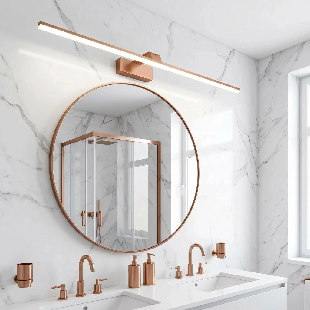Applique Da Bagno Led Swe015-1w 73cm Brush Copper