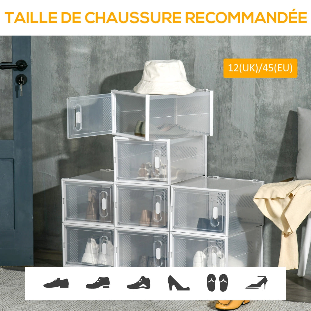 Armadio modulare a cubi ¨C Minimal ¨C 8 cubi, bianco e trasparente