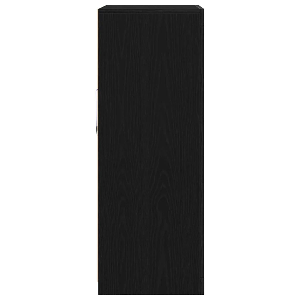 Madia LED Rovere Nero 60,5 x 37 x 100 cm Legno multistrato 863017