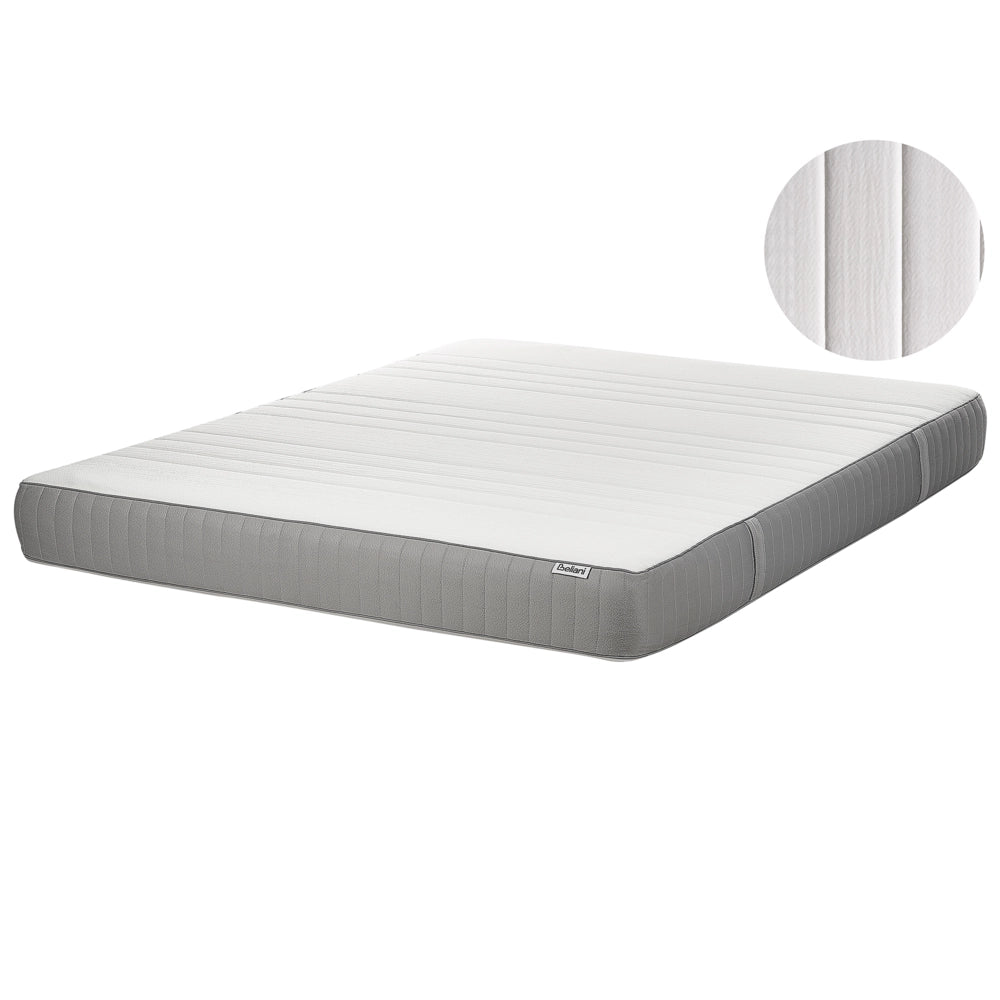Materasso in schiuma di lattice duro e compatto sfoderabile Imbottitura 160 x 200 cm bianco camera da letto