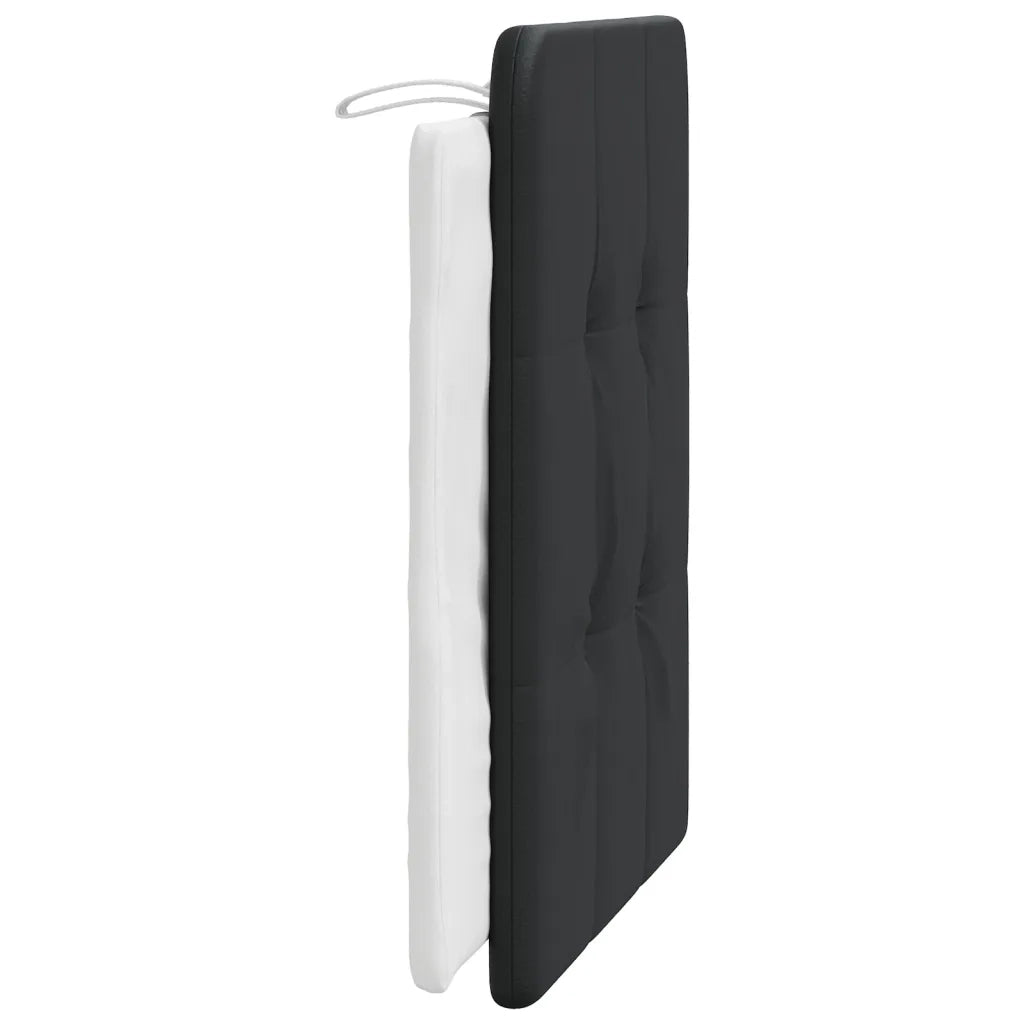 Cuscino Testiera Zadar Nero e Bianco 90 cm in Similpelle 374842