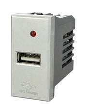 Modulo Caricatore USB 5V 2,1A Grigio Compatibile Bticino Axolute