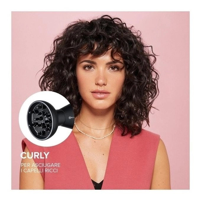 Bellissima Imetec Creativity 4 You, Asciugacapelli Professionale, 4 Accessori, Diffusore, Controllo Intelligente della temperatura, Ion Technology, Beauty Bag, 2 velocità, 3 temperature, 1800 W, Nero