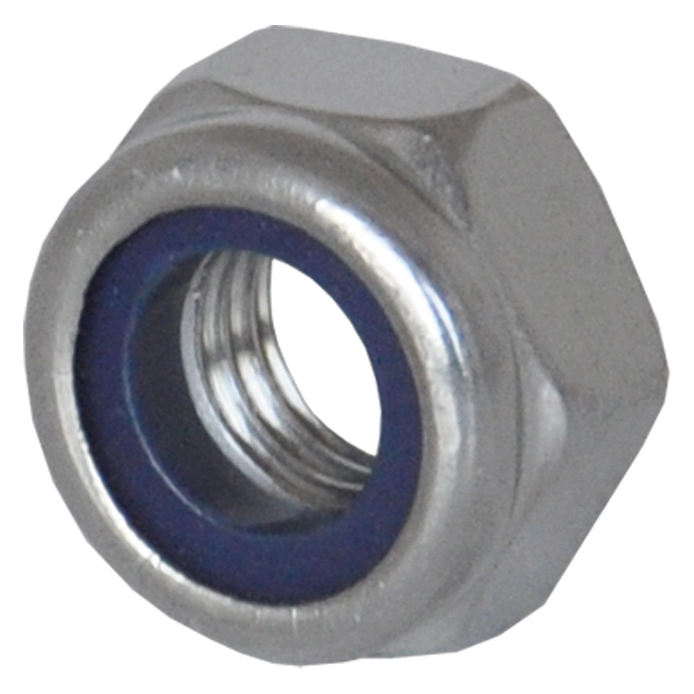 Dado esagonale inox A2 M16 con anello nylon