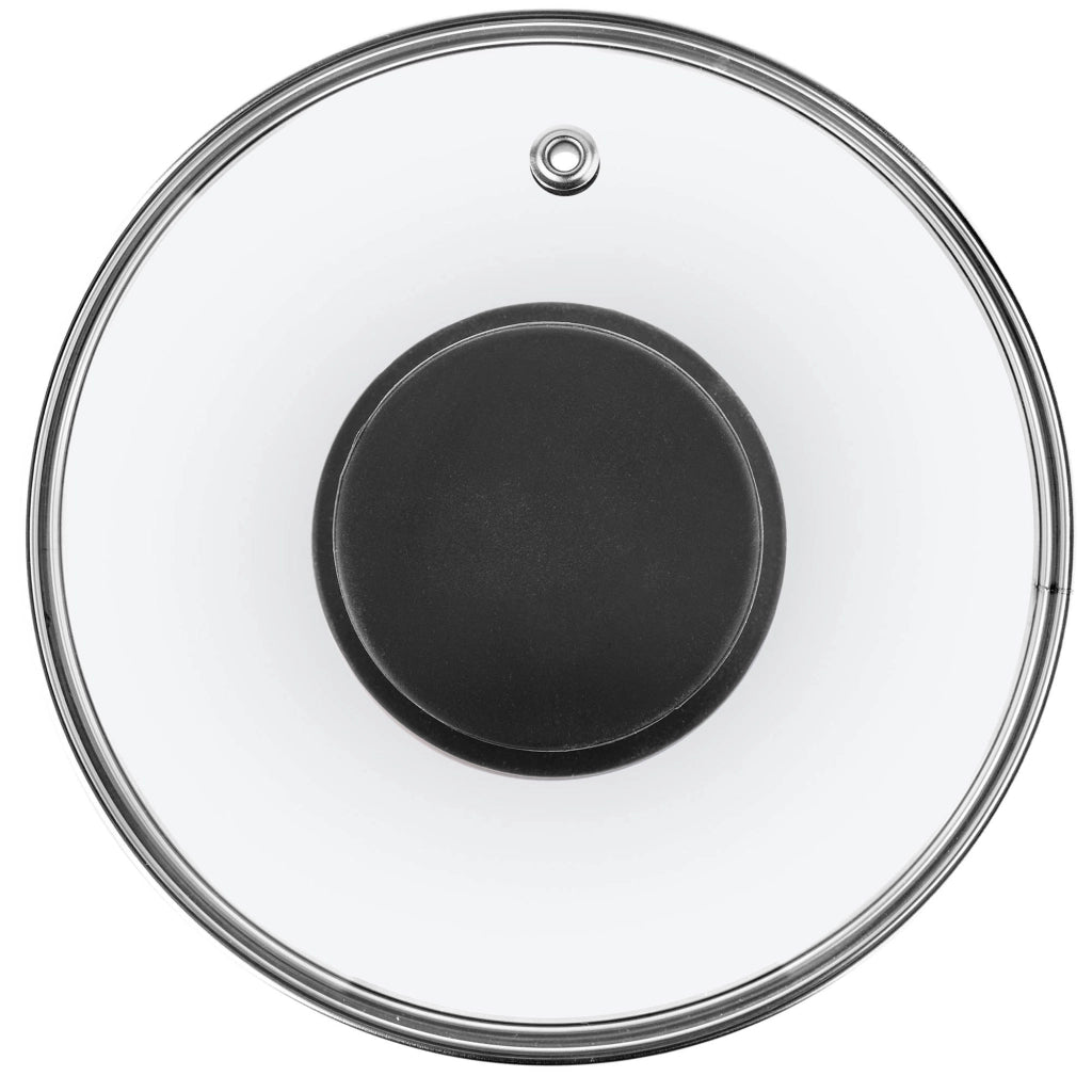 Coperchio in vetro KADAX da 16 cm, universale, resistente al calore, per pentole e padelle.