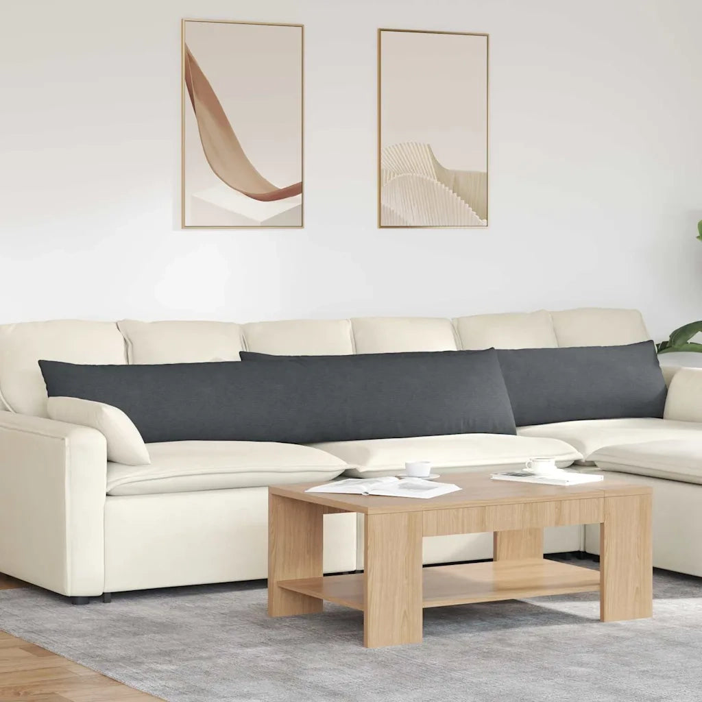 Cuscini da Divano 2 pcs Grigio scuro 200 x 40 cm 42013904