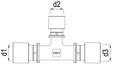 RAC EXPRESS TEE RID.20X16X20 - GEORGE FISCHER