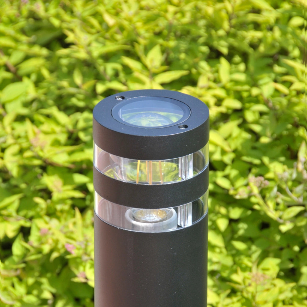 Lampione esterno RINO 44 cm nero E27 IP54 1 luce Polux