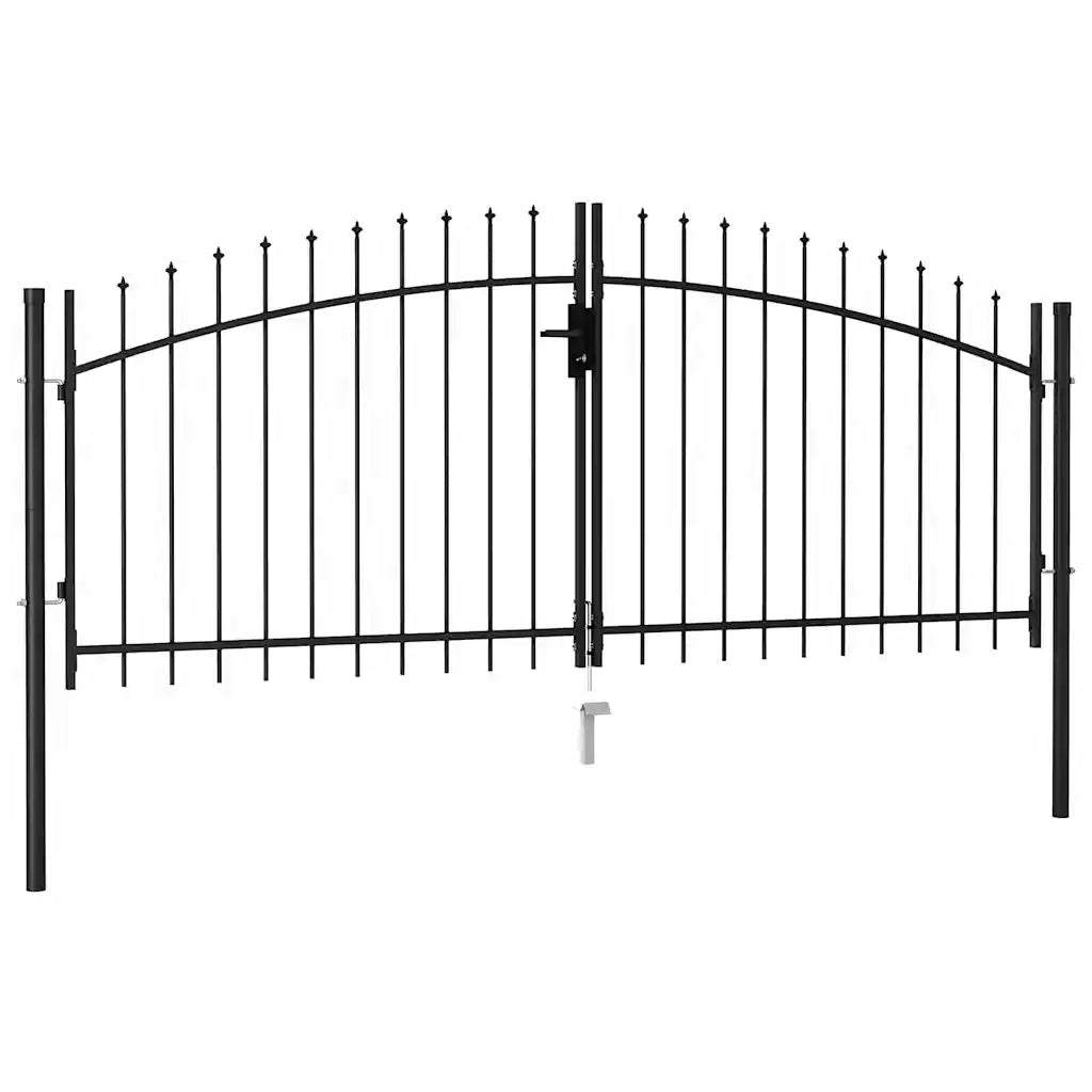Cancello recinzione Woerden Doppia porta punta 299,5x174,5 cm 146027