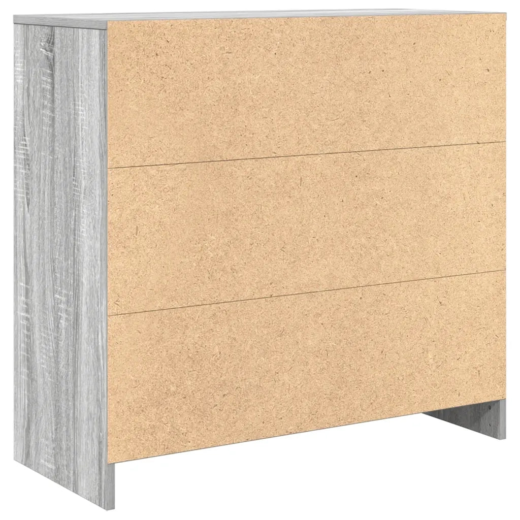 Credenza con Cassetto-Buffet-Armadio da cucina Grigio Sonoma 80x34x76 cm in Truciolato