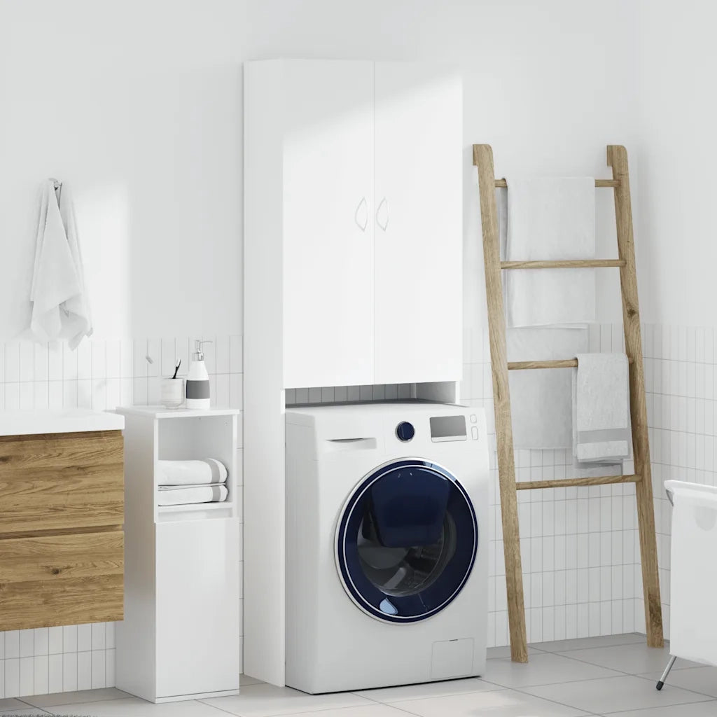 Mobile per Lavatrice Bianco 64x25,5x190 cm 808413