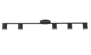 Plafoniera Sky nera moderna 5 spot GU10 25W Sigma Lighting