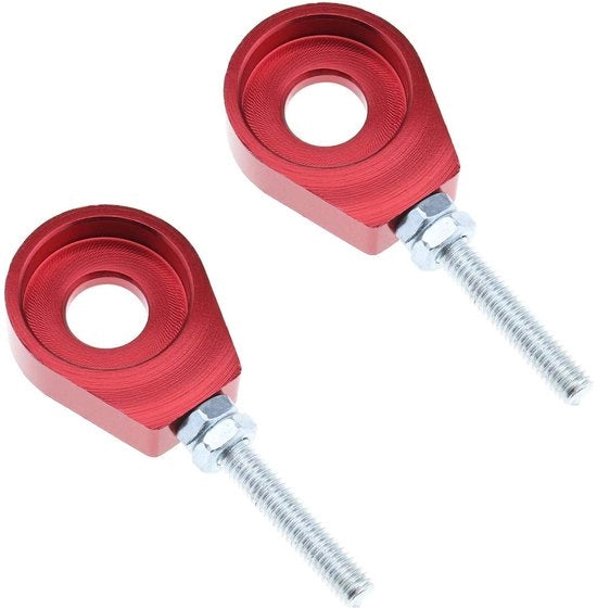 Kit di chiavi a catena in lega di alluminio - M6 - Diametro interno 15 mm - Lunghezza totale 75 mm - 2 chiavi a catena - Adatto per motociclette dirt 110cc/125cc