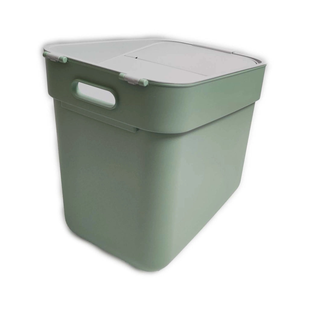 PATTUMIERA CURVER READY VERDE / GRIGIO LT. 20 CON FERMA BUSTA