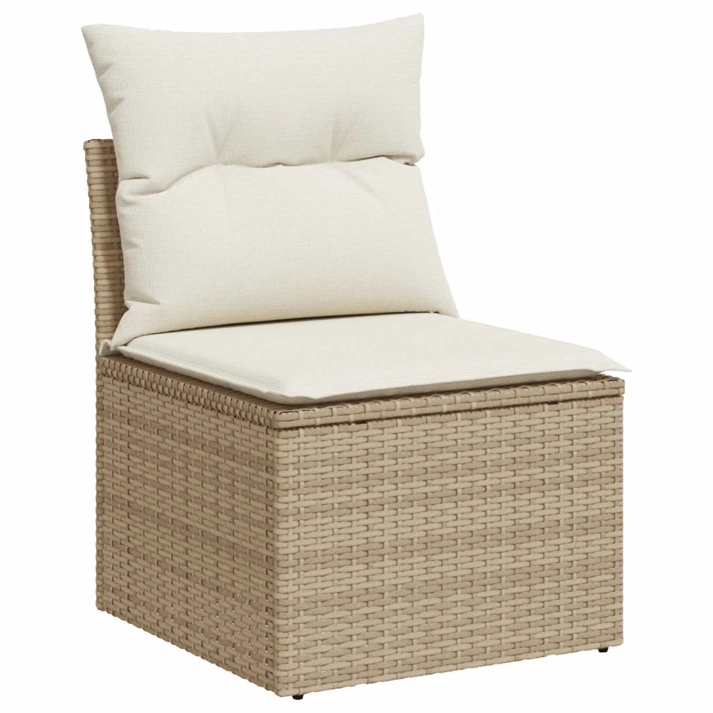 Set di divani 6 pz Beige e Bianco Crema 3447196
