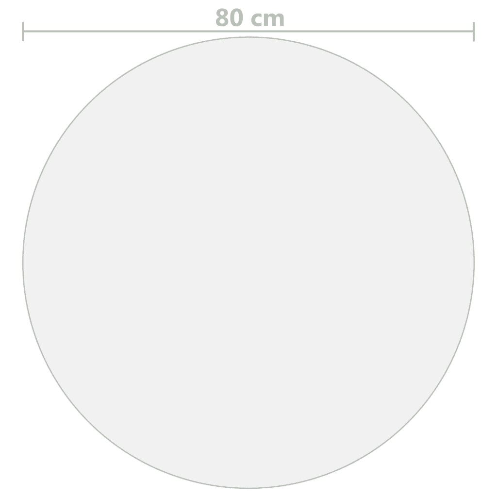 Protezione Tavolo Trasparente Ø 80 cm 2 mm in PVC 288247