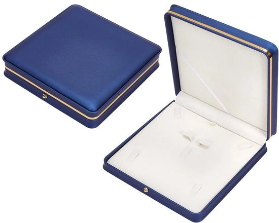 Cassa per gioielli elegante in pelle d'arte - contenitore per gioielli da adulti - ripiano per gioielli - piccola cassa per gioielli - organizzatore di archiviazione - 19,4 x 19,3 x 4,2 cm