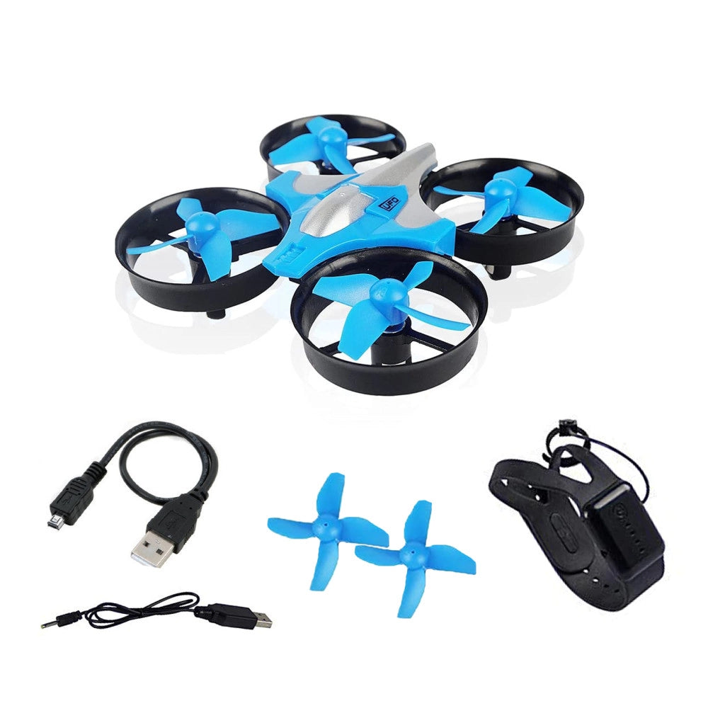 Trade Shop - Mini Drone Quadricottero Telecomandato Con Dita Mano Luci Led Rgb Gioco Bambini -