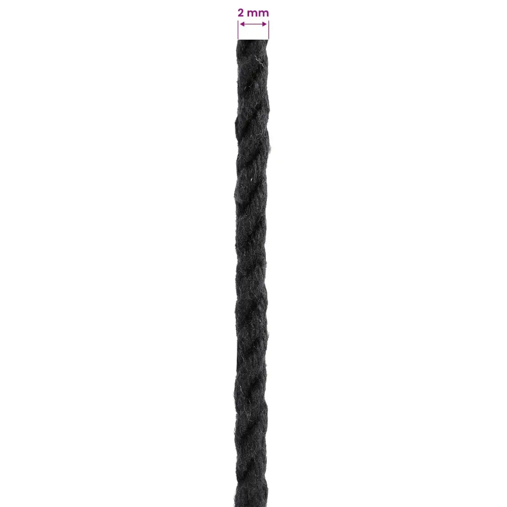 Corda | Fune 10 pz Nero Cotone