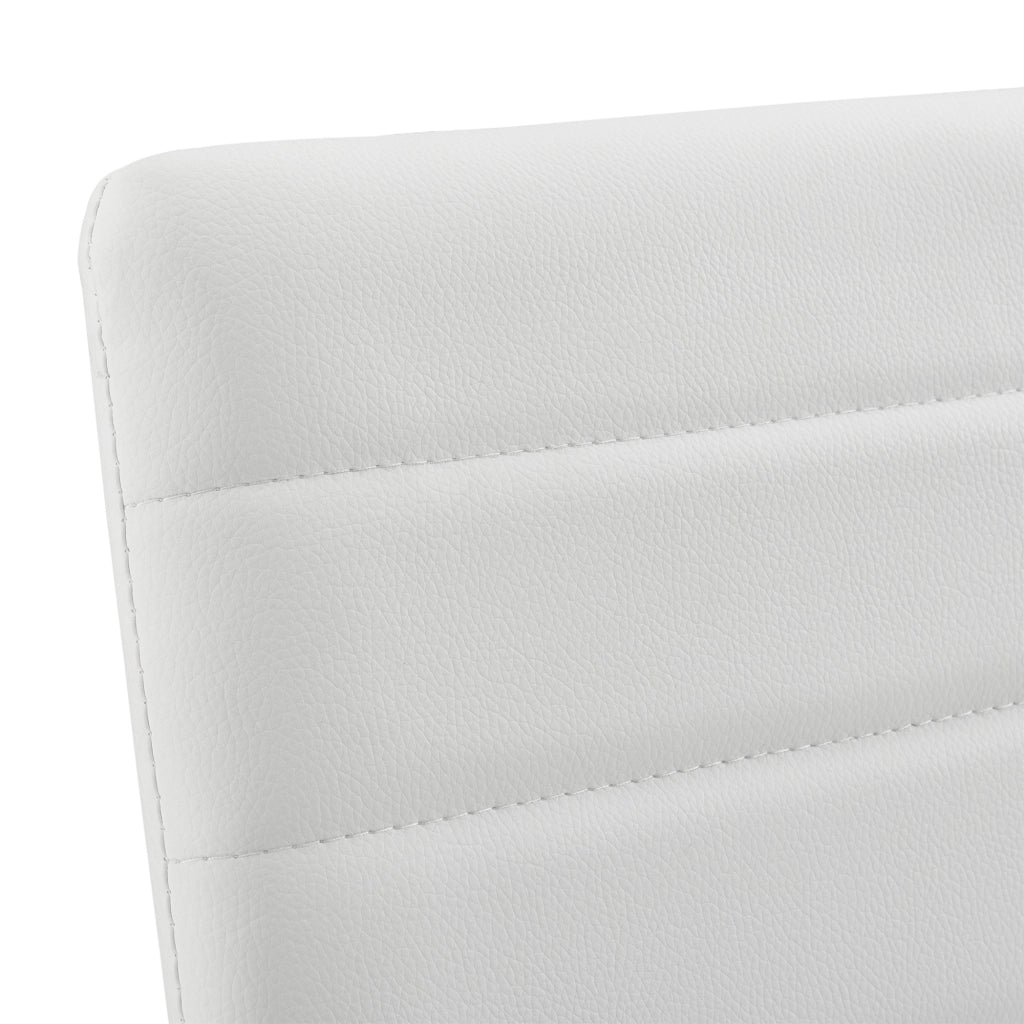 Set Lidköping di 2 Sgabelli da Bar con Schienale - Bianco [en.casa]