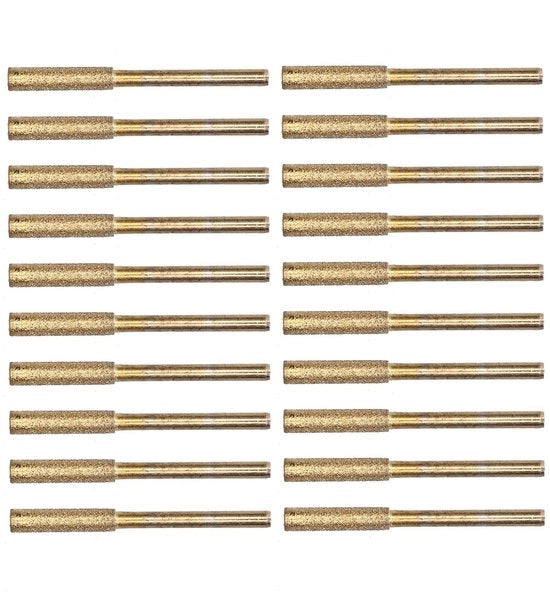 Kit per taglio a catena da 20 pezzi - pietra abrasive diamantata - attrezzo per taglio a catena - lavorazione del legno - durata prolungata della catena tagliafila