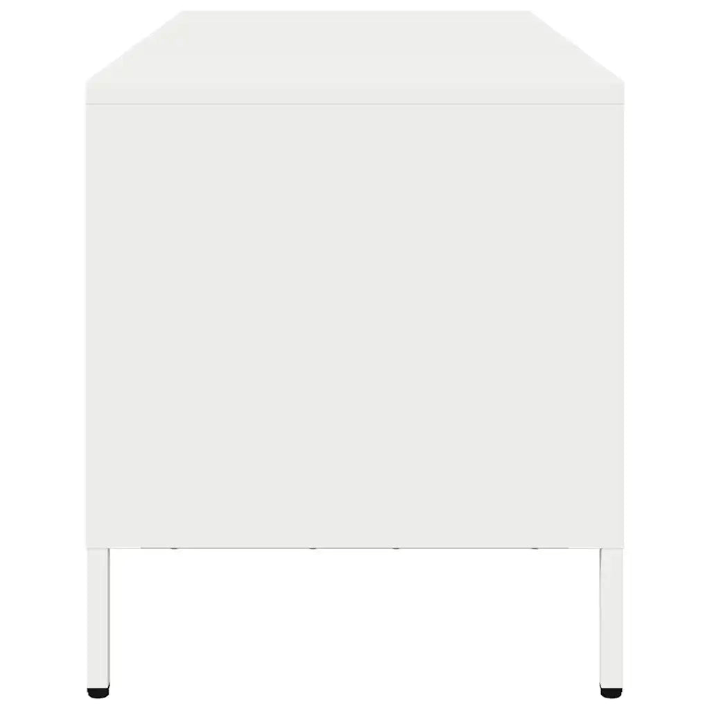 Mobile TV | Armadietto TV | Mobile Porta TV Bianco 68x39x43,5 cm in Acciaio Laminato a Freddo