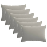 Federa 6 pcs HEERLEN Grigio 30 x 50 cm Poliestere 907834