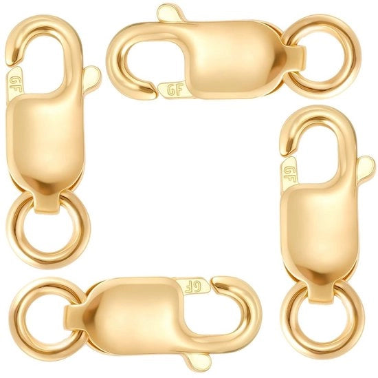 4 Pezzi di Chiavi a Croce di Coccinella in Oro 14K per Oreficeria DIY
