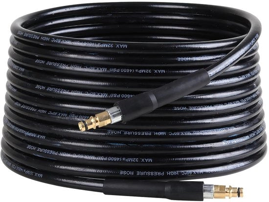 Aspiratore ad alta pressione - 10 Metri di Sonda - Connettori di Connettività Rapida - Nero - Adatto per Kärcher K2 K3 K4 K5 K6 K7 - Progettazione Innovativa