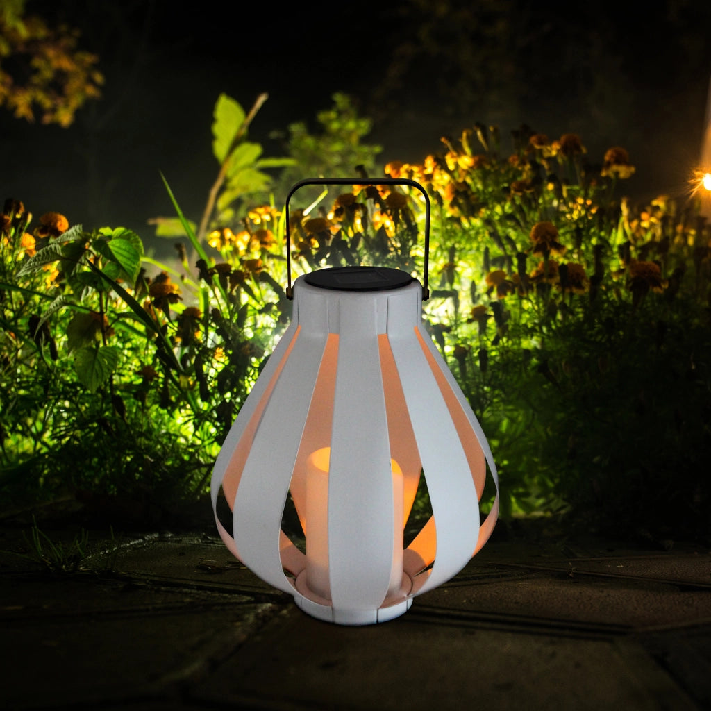 Lanterna solare LED bianca IP44 metallo AHOBRO Polux
