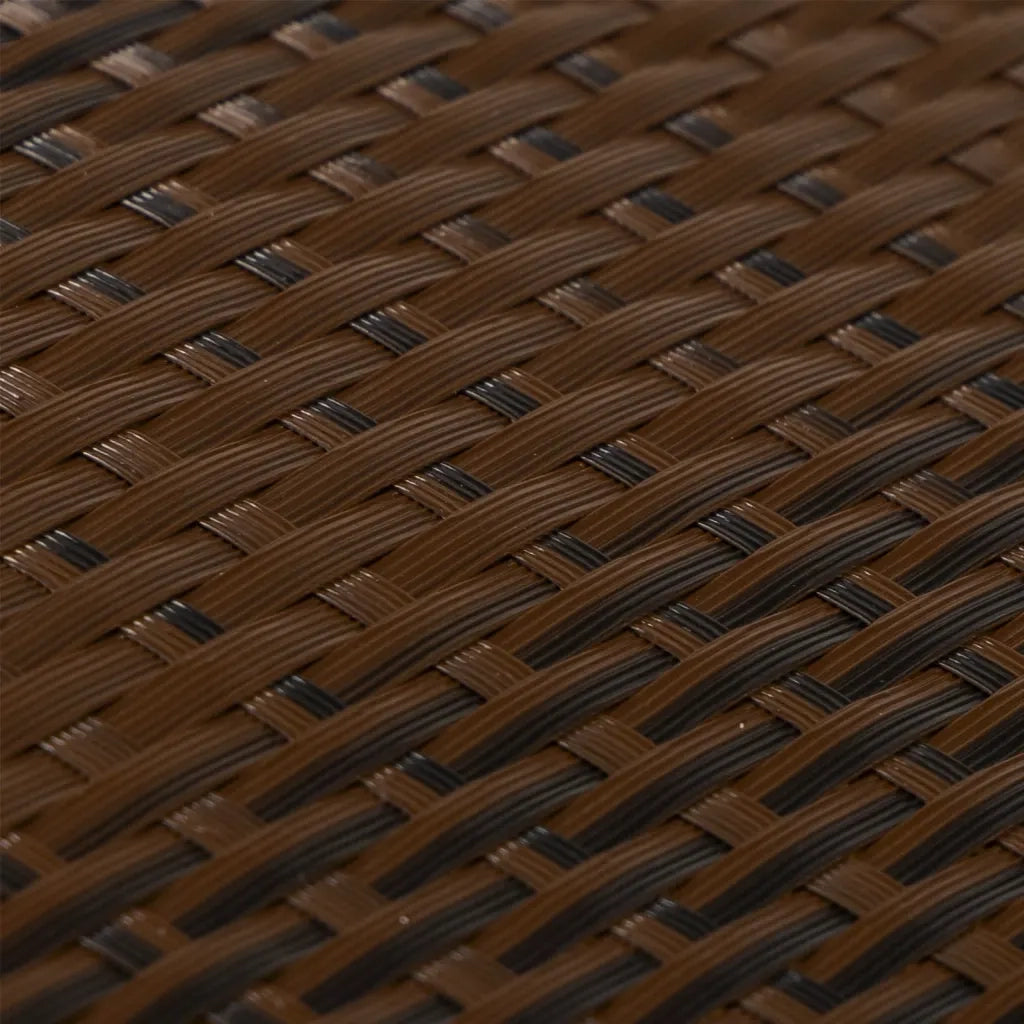Schermo da balcone | Paravento da Balcone Marrone e Nero 1000x90 cm in Polyrattan