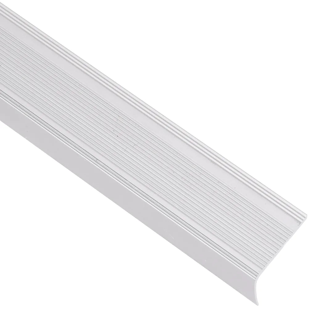 Profili a L per Gradini 5 pz in Alluminio 100 cm Argento 146755