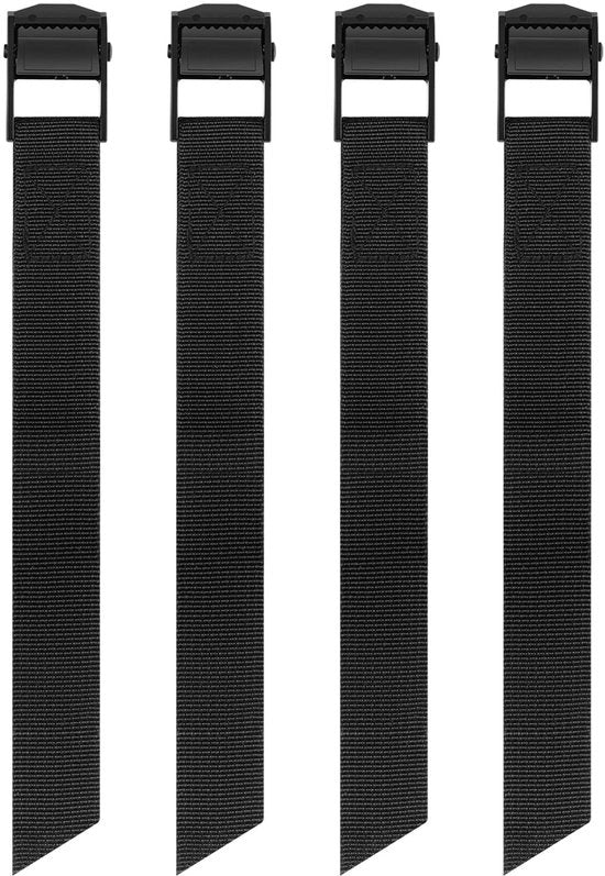 Pacco di 4 cinture di trazione 50CM, cintura di trazione Caianwin con chiusura a molla 250kg di carico, cinture di trazione nere corte con ganci, cinghia di trazione per motocicletta, bicicletta, zaino