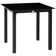 Tavolo da Giardino ¨C Zephmum ¨C Nero 80x80x74