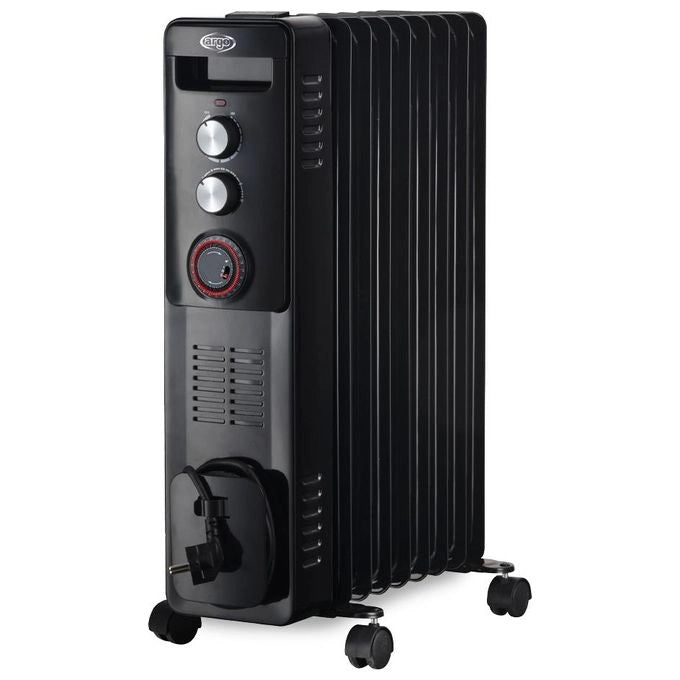 Argoclima WARM BLACK TT 9 Interno Bianco 2400 W Riscaldatore ambiente elettrico a olio
