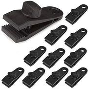 Clips per vele multifunzionali - 12 pezzi - plastica - nero
