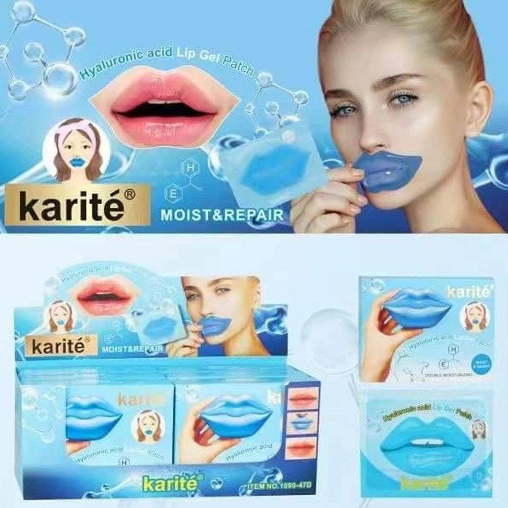 Trade Shop - Maschera Per Labbra Karitè Kit 12 Pezzi Acido Ialuronico Lip Gel Patch -