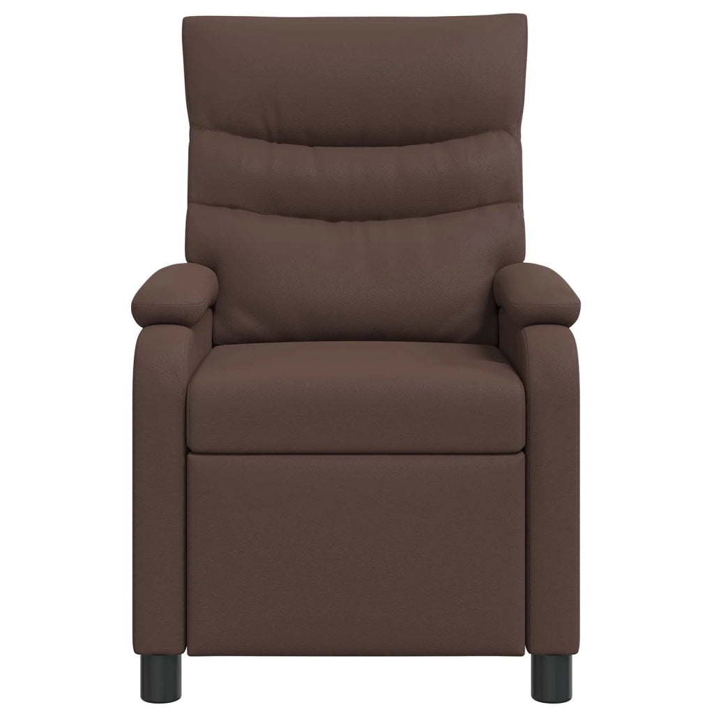 Poltrona Massaggiante Marrone Similpelle 42034903
