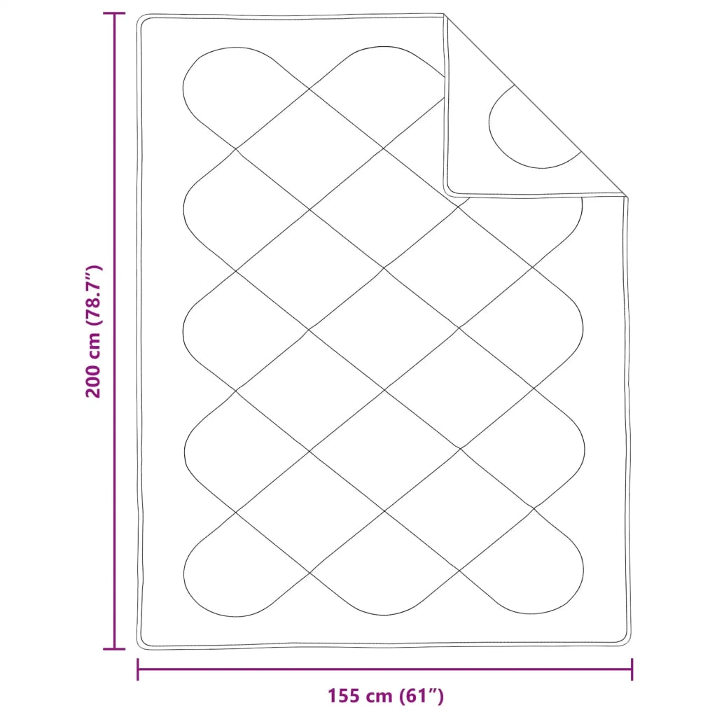Piumone con cuscino 2 pcs Bianco Microfibra 3376636