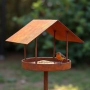 Vogelhuis con resistenza standard al tempo ∣ 158 cm alto ∣ Vogelhuis metallico ∣ Aspetto rustico solido ∣ Stazione alimentazione, casetta alimentazione ∣ Casetta alimentazione