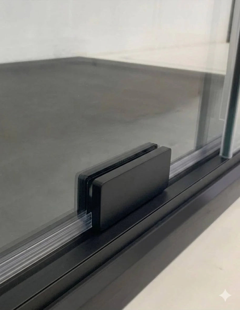 Porta doccia scorrevole 2+2 CIRENE (KENNA) 230 cm Profilo Nero