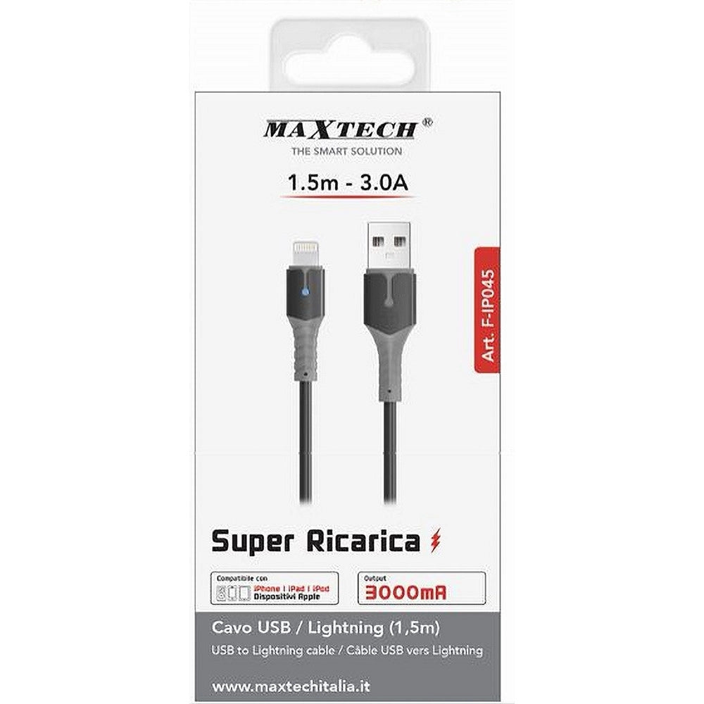 Trade Shop - Cavo Per Dati Super Ricarica Usb Lightning 3a 1.5mt Per Iphone Ipad Ipod F-ip045 -