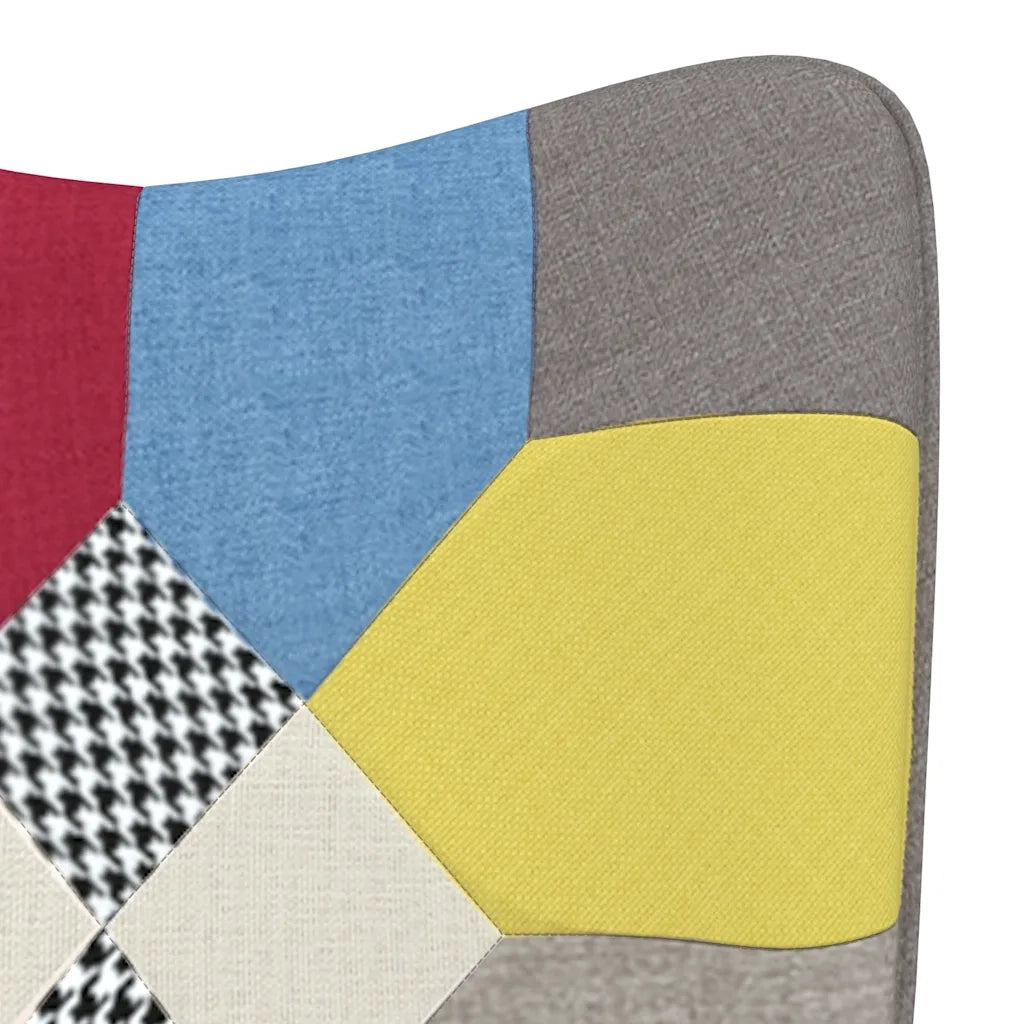 Sedia a Dondolo in Tessuto Patchwork 328191
