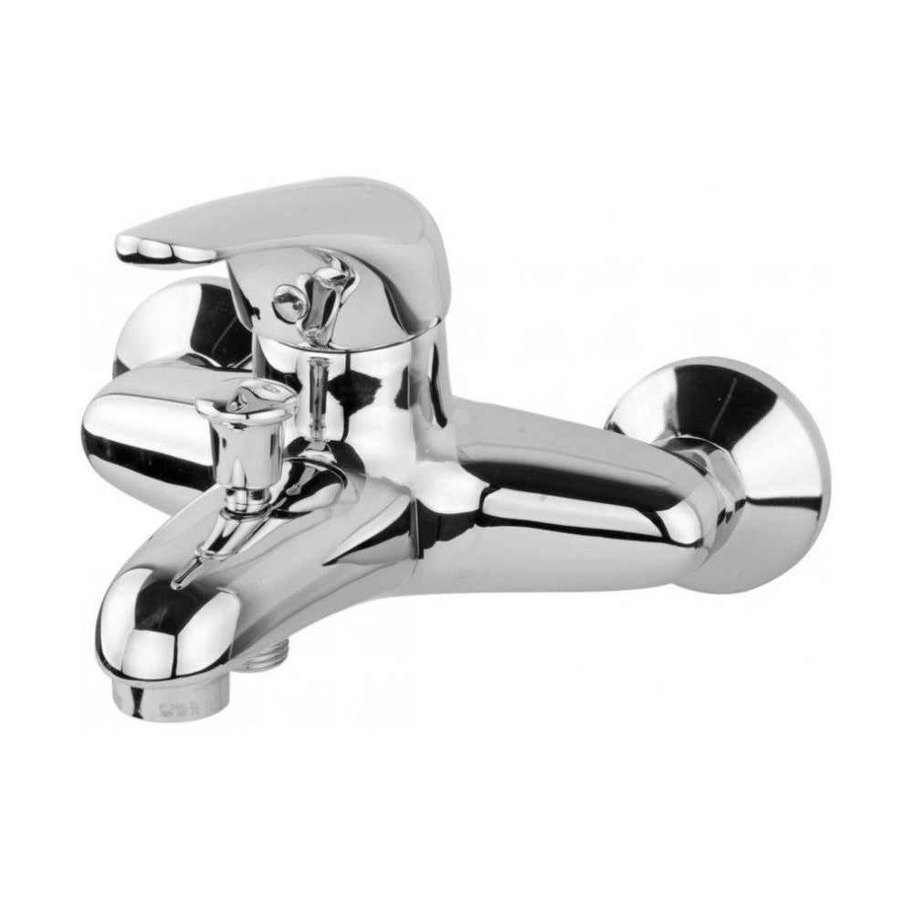 Trade Shop - Miscelatore Per Vasca Modello Capri Cromato Monoforo Monocomando Rubinetteria -