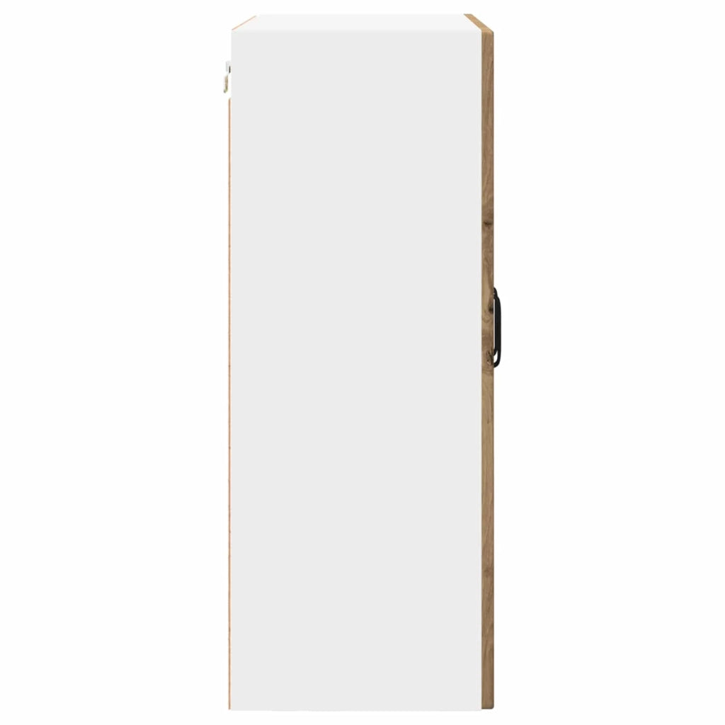 Mobile da cucina moderno a parete con pratico vano contenitore 60 x 31 x 80 cm realizzato in legno di rovere ingegnerizzato finitura artigianale 02_0054397