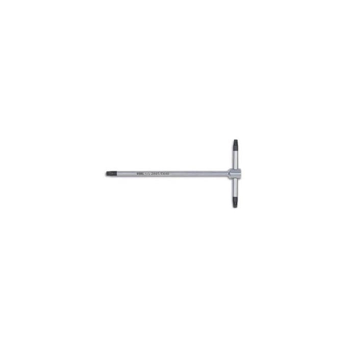 USAG 280660 280 TTX Chiave a T per viti con impronta TORX in acciaio cromo vanadio T40 lunghezza 210 mm colore Nero